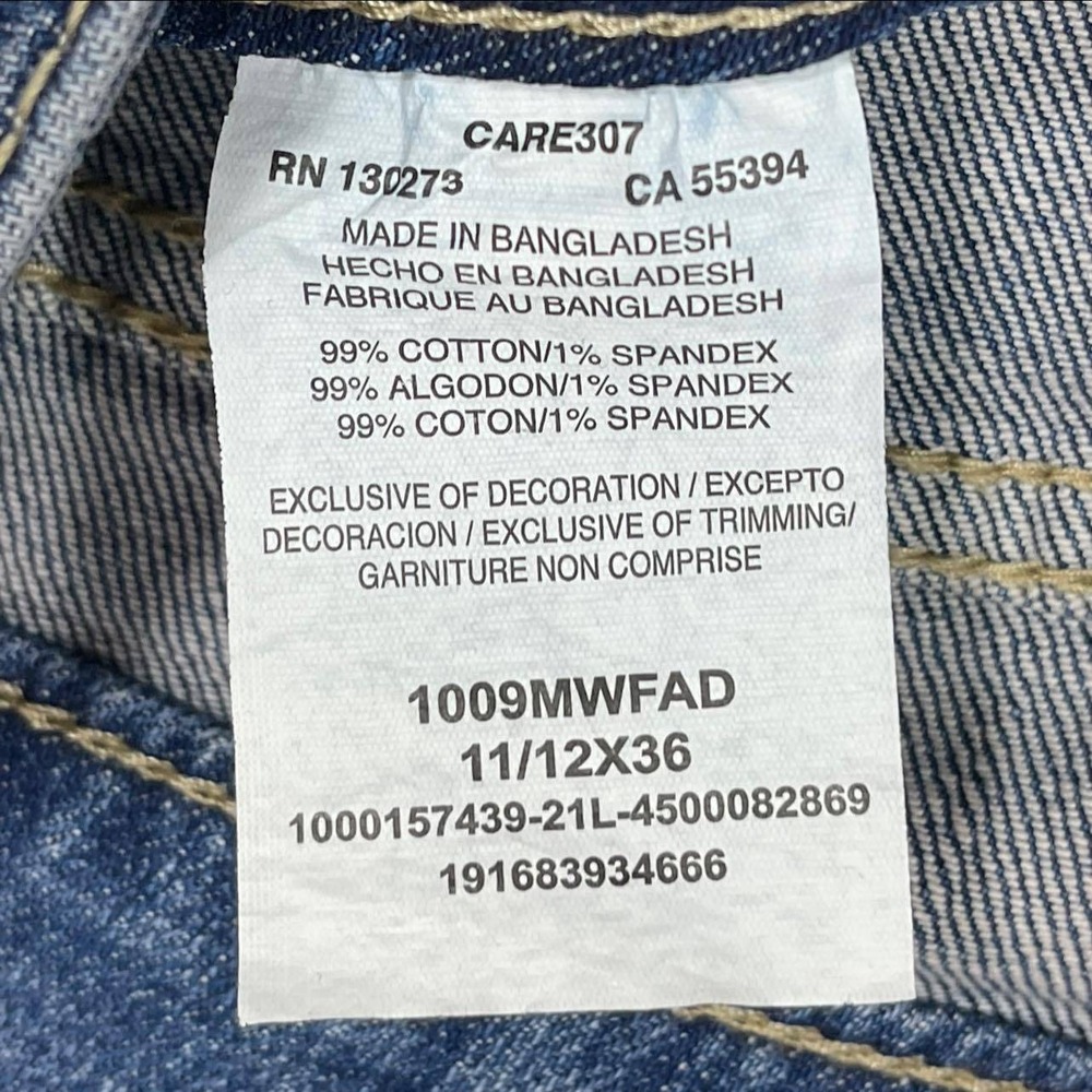 Wrangler Flare Leg Jeans 11/12 x 36 Mid Rise Medium Wash Denim Western Cowgirl‎ - Picture 9 of 9